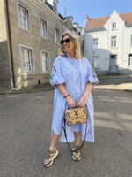 Hemdjurk Stripes Pofmouw Colori Broderie