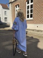 Hemdjurk Stripes Pofmouw Colori Broderie