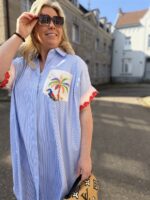 Maxi Hemdjurk Tropical Back Roos