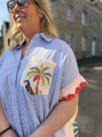 Maxi Hemdjurk Tropical Back Roos