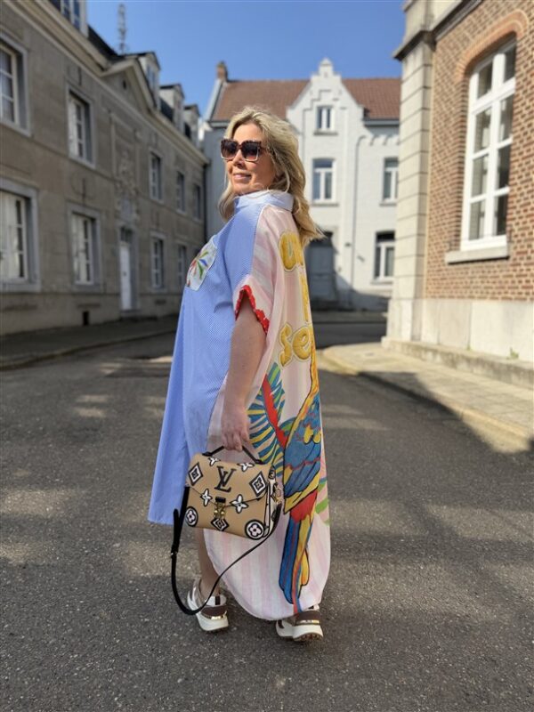 Maxi Hemdjurk Tropical Back Roos