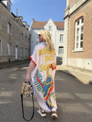 Maxi Hemdjurk Tropical Back Roos