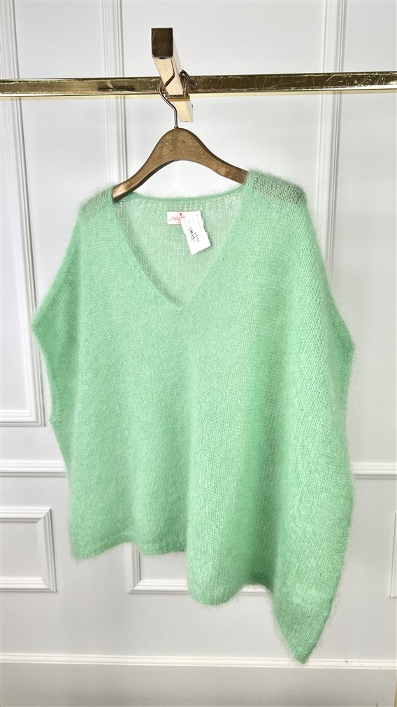 Debardeur Knit 24238 Kidmohair Groen V-H