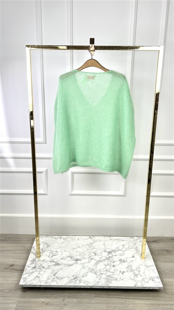 Debardeur Knit 24238 Kidmohair Groen V-H
