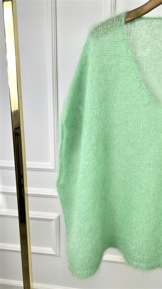 Debardeur Knit 24238 Kidmohair Groen V-H