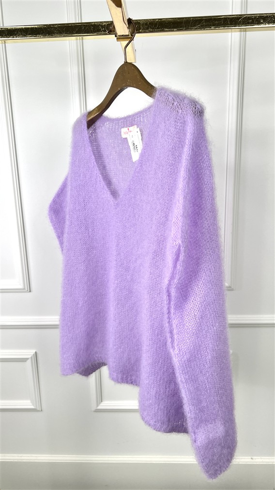 Debardeur Knit 24238 Kidmohair Lila V-H