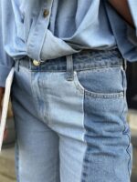 Jeans Blouse Rd3581 Crop Bow