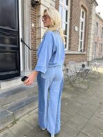 Jeans Blouse Rd3581 Crop Bow