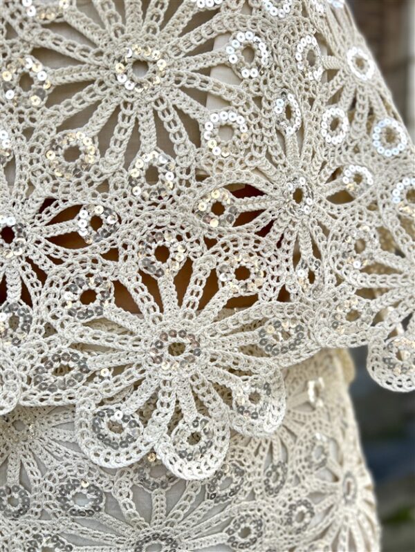 SUNCOO Rok Fanny S26c05251 Crochet Paillet Detail