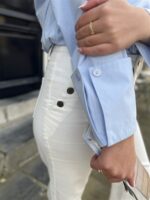 Balloon Blouse 01-701355-603 V-Neck