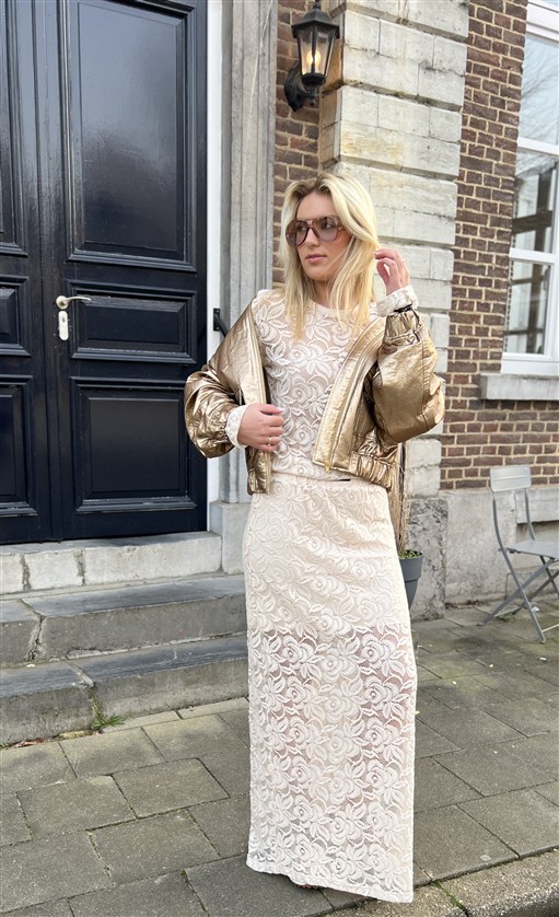 Maxi Lace Skirt 2603291577 Cream