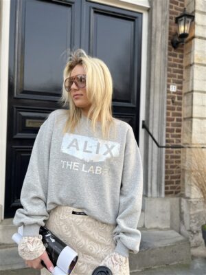 Alix Foil Logo Sweater