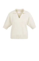 YAYA Knit 01-000569-603 K.mouw Kraag Ecru