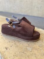 Soft Summer Wedge Suede Bruin
