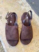 Soft Summer Wedge Suede Bruin
