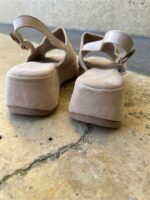 Soft Summer Wedge Suede Beige