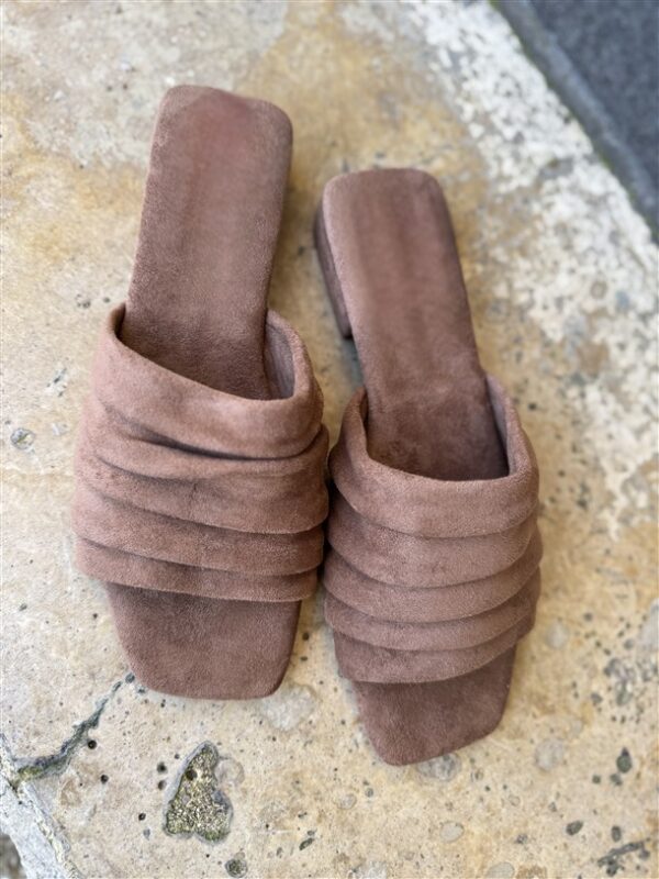 Luxe Draped Heels Camel