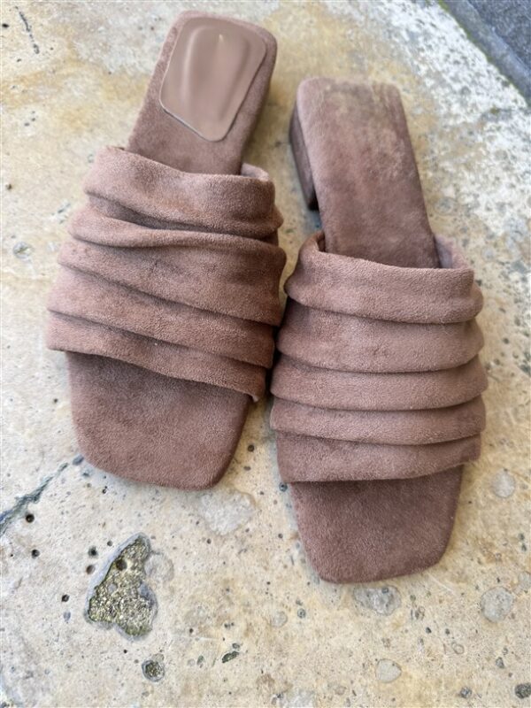 Luxe Draped Heels Camel