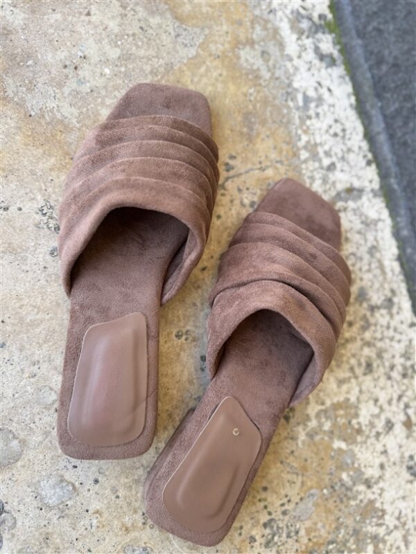 Luxe Draped Heels Camel