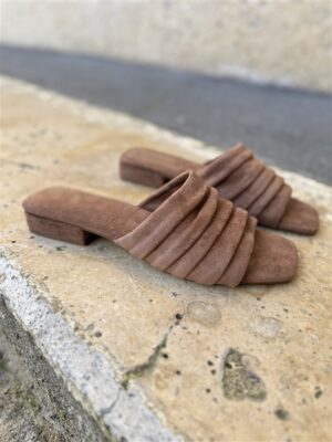 Luxe Draped Heels Camel