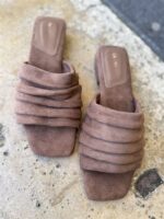 Luxe Draped Heels Camel