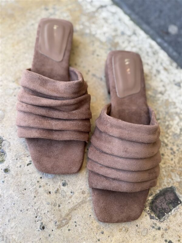 Luxe Draped Heels Camel