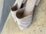 9822 Luxe Draped Heels Beige