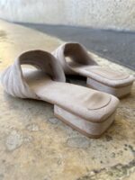 9822 Luxe Draped Heels Beige