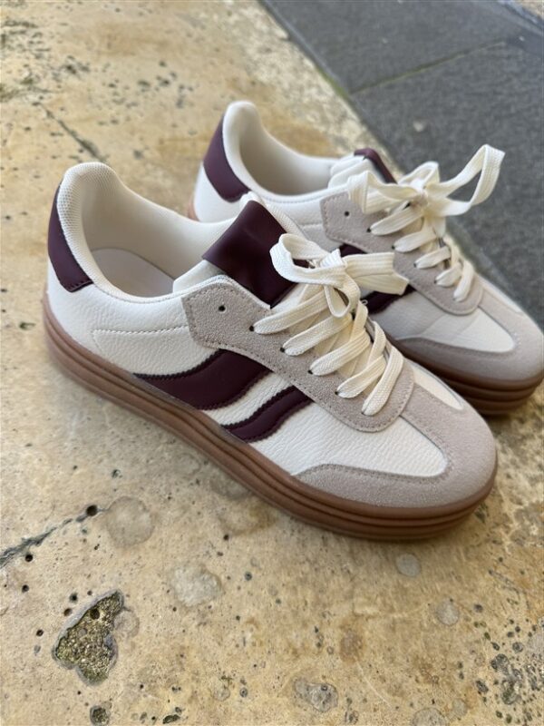 8-193 City Chic Platform Sneaker Bordeau