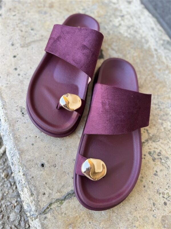 Minimal Luxe Slide Bordeaux