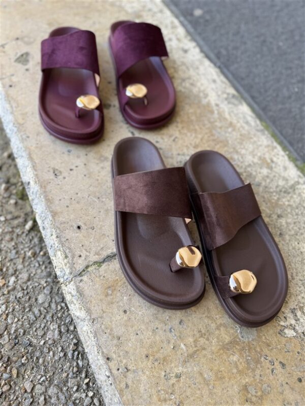 Minimal Luxe Slide Brown