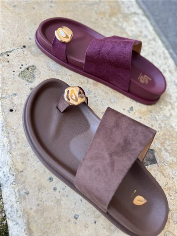 Minimal Luxe Slide Brown