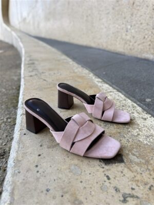 Blush Milano Mule Heels