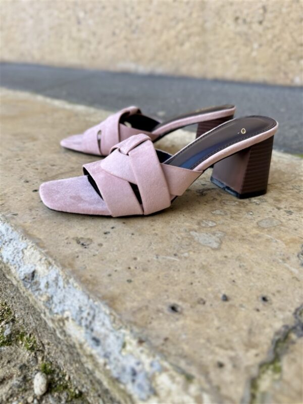 Blush Milano Mule Heels