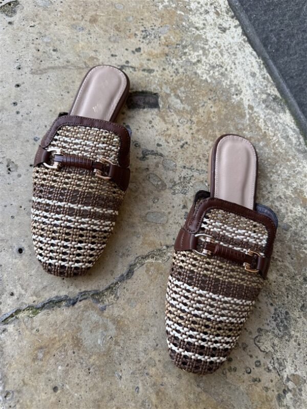 9738 Riviera Chic Mule Bruin Melange