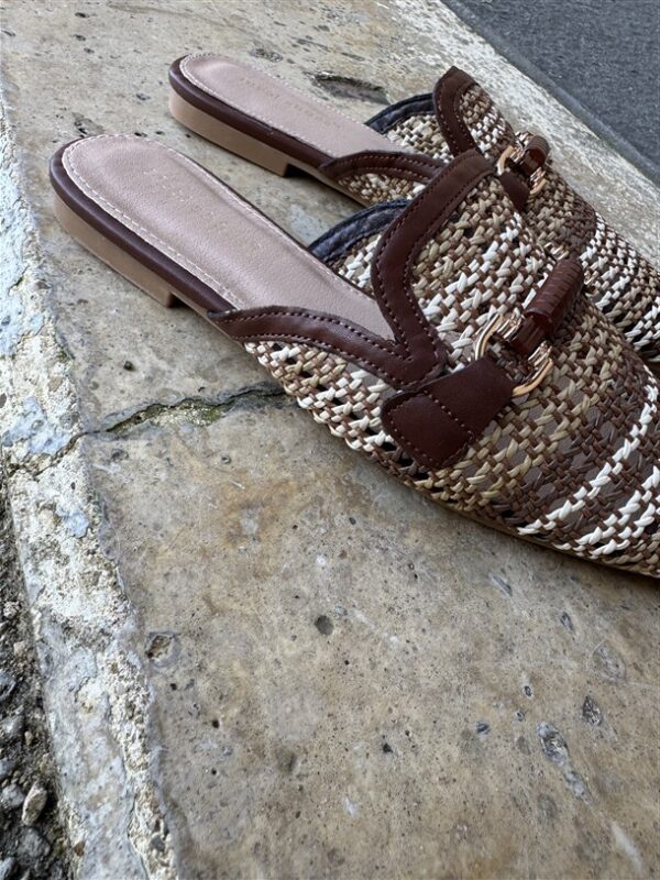 9738 Riviera Chic Mule Bruin Melange