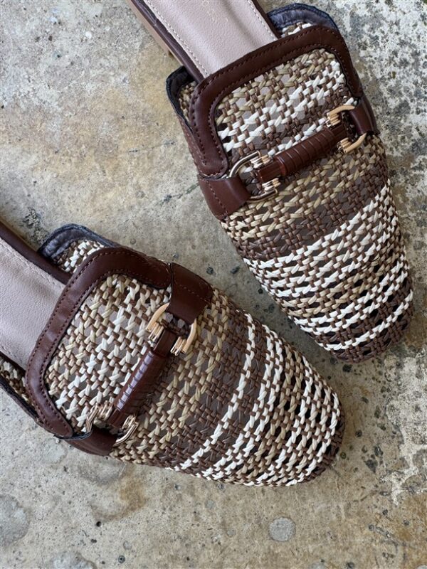 9738 Riviera Chic Mule Bruin Melange