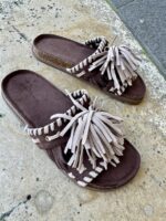Toscane Tassel Slide Brown