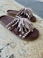Toscane Tassel Slide Brown