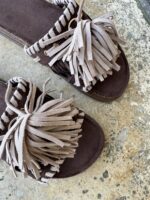 Toscane Tassel Slide Brown