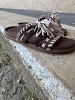 Toscane Tassel Slide Brown