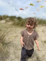 LITTLE LEAN BREEZE CARDIGAN MOCHA