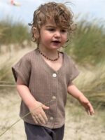 LITTLE LEAN BREEZE CARDIGAN MOCHA