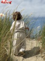 LITTLE LEAN CLOUD LINEN PANTS
