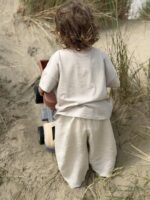 LITTLE LEAN CLOUD LINEN PANTS