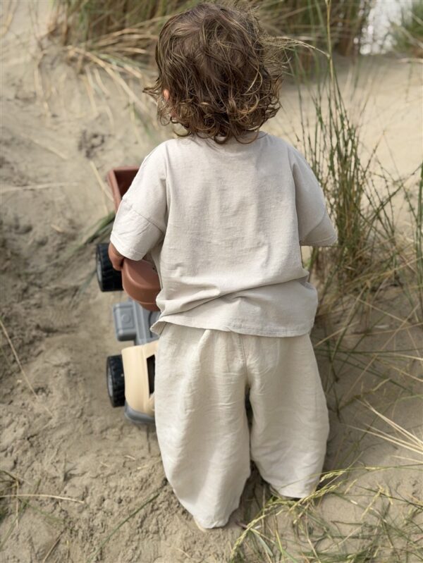LITTLE LEAN CLOUD LINEN PANTS