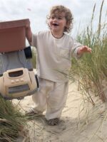 LITTLE LEAN CLOUD LINEN PANTS