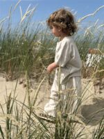 LITTLE LEAN CLOUD LINEN PANTS