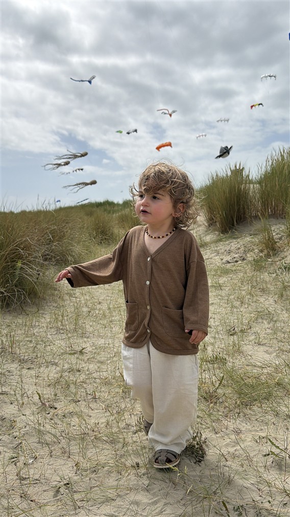 LITTLE LEAN CLOUD LINEN PANTS