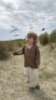 LITTLE LEAN COCOA RIB TEE